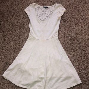 AE cream lace skater dress XS